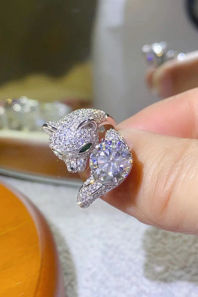 2 Carat Moissanite Adjustable Animal Ring - SHE BADDY© ONLINE WOMEN FASHION & CLOTHING STORE