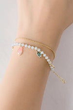 Leaf Charm Layered Bracelet - SHE BADDY© ONLINE WOMEN FASHION & CLOTHING STORE