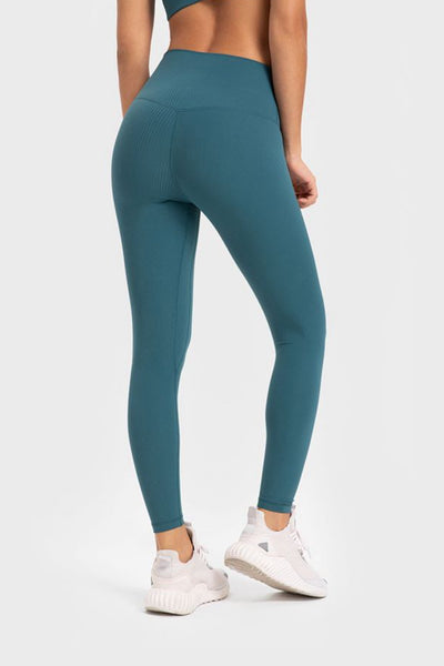 Highly Stretchy Wide Waistband Yoga Leggings - SHE BADDY© ONLINE WOMEN FASHION & CLOTHING STORE