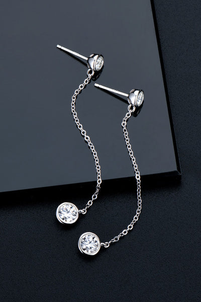 Moissanite Chain Earrings - SHE BADDY© ONLINE WOMEN FASHION & CLOTHING STORE