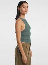 Halter Neck Ribbed Cropped Top - SHE BADDY© ONLINE WOMEN FASHION & CLOTHING STORE