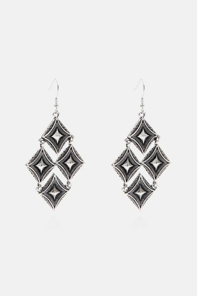 Stainless Steel Geometric Dangle Earrings - SHE BADDY© ONLINE WOMEN FASHION & CLOTHING STORE