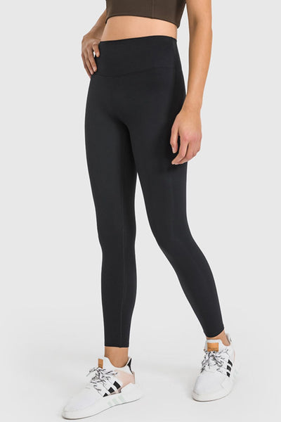 High Waist Ankle-Length Yoga Leggings - SHE BADDY© ONLINE WOMEN FASHION & CLOTHING STORE