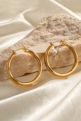 Hammered Stainless Steel Hoop Earrings - SHE BADDY© ONLINE WOMEN FASHION & CLOTHING STORE