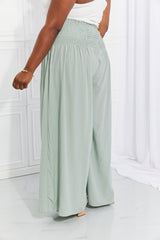 HEYSON Full Size Beautiful You Smocked Palazzo Pants - SHE BADDY© ONLINE WOMEN FASHION & CLOTHING STORE