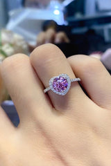 Lifelong Journey 1 Carat Moissanite Heart Ring - SHE BADDY© ONLINE WOMEN FASHION & CLOTHING STORE