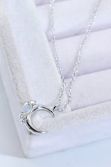 Natural Moonstone Moon Pendant Necklace - SHE BADDY© ONLINE WOMEN FASHION & CLOTHING STORE