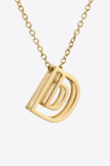 A to J Letter Pendant Nekclace - SHE BADDY© ONLINE WOMEN FASHION & CLOTHING STORE