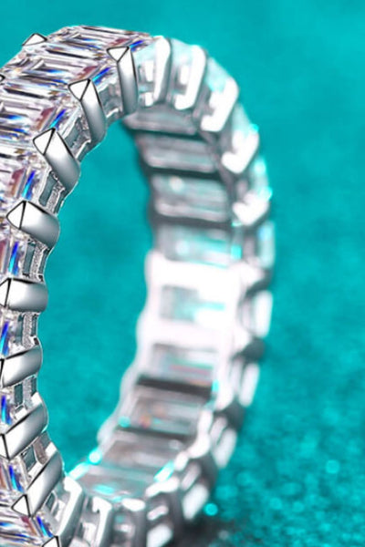 10.5 Carat Moissanite Rhodium-Plated Ring - SHE BADDY© ONLINE WOMEN FASHION & CLOTHING STORE