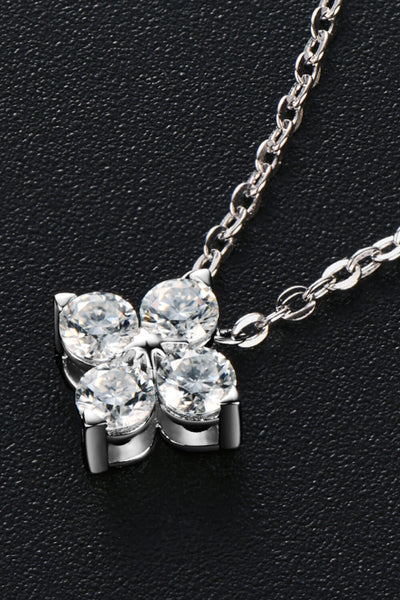 Moissanite Four Leaf Clover Pendant Necklace - SHE BADDY© ONLINE WOMEN FASHION & CLOTHING STORE