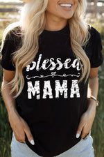 BLESSED MAMA Graphic Tee - SHE BADDY© ONLINE WOMEN FASHION & CLOTHING STORE
