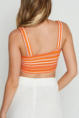 Striped Cropped Knit Cami - SHE BADDY© ONLINE WOMEN FASHION & CLOTHING STORE