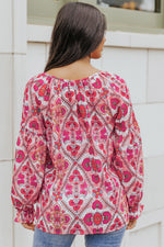 Floral Button-Up Flounce Sleeve Blouse - SHE BADDY© ONLINE WOMEN FASHION & CLOTHING STORE