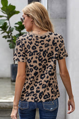 Leopard Print T-Shirt - SHE BADDY© ONLINE WOMEN FASHION & CLOTHING STORE