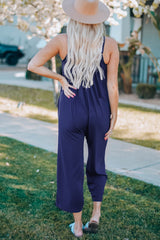 Full Size Spaghetti Strap Wide Leg Jumpsuit - SHE BADDY© ONLINE WOMEN FASHION & CLOTHING STORE