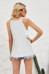 Grecian Neck Knit Tank - SHE BADDY© ONLINE WOMEN FASHION & CLOTHING STORE