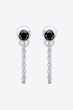 Inlaid Moissanite Chain Earrings - SHE BADDY© ONLINE WOMEN FASHION & CLOTHING STORE
