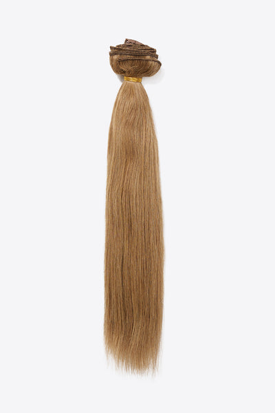 18''140g #10 Natural Straight Clip-in Hair Extensions Human Hair - SHE BADDY© ONLINE WOMEN FASHION & CLOTHING STORE