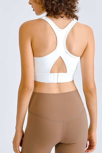 Cross Back Yoga Crop Top - SHE BADDY© ONLINE WOMEN FASHION & CLOTHING STORE