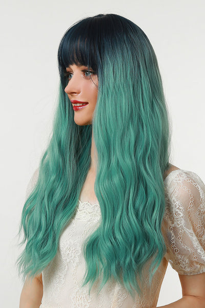 13*1" Full-Machine Wigs Synthetic Long Wave 26" in Seafoam Ombre - SHE BADDY© ONLINE WOMEN FASHION & CLOTHING STORE