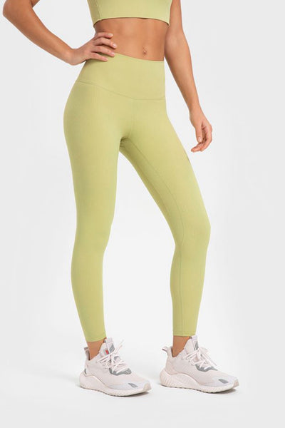 Highly Stretchy Wide Waistband Yoga Leggings - SHE BADDY© ONLINE WOMEN FASHION & CLOTHING STORE