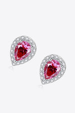 2 Carat Moissanite Teardrop Stud Earrings in Rose - SHE BADDY© ONLINE WOMEN FASHION & CLOTHING STORE