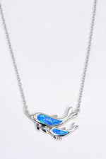 Opal Dolphin Chain-Link Necklace - SHE BADDY© ONLINE WOMEN FASHION & CLOTHING STORE