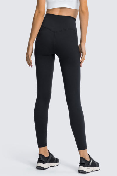 High Rise Ankle Length Yoga Leggings - SHE BADDY© ONLINE WOMEN FASHION & CLOTHING STORE