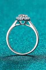 Moissanite 925 Sterling Silver Adjustable Ring - SHE BADDY© ONLINE WOMEN FASHION & CLOTHING STORE