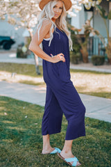 Full Size Spaghetti Strap Wide Leg Jumpsuit - SHE BADDY© ONLINE WOMEN FASHION & CLOTHING STORE