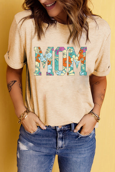 MOM Floral Graphic T-Shirt - SHE BADDY© ONLINE WOMEN FASHION & CLOTHING STORE