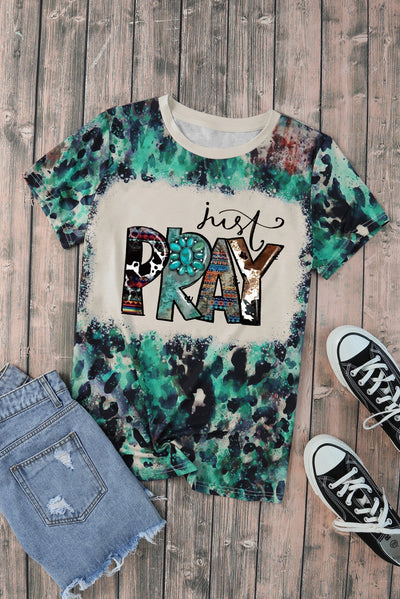 JUST PRAY Graphic Tee Shirt - SHE BADDY© ONLINE WOMEN FASHION & CLOTHING STORE