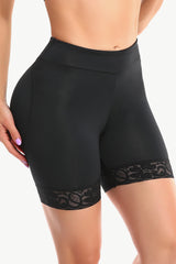 Full Size Lace Trim Lifting Pull-On Shaping Shorts - SHE BADDY© ONLINE WOMEN FASHION & CLOTHING STORE