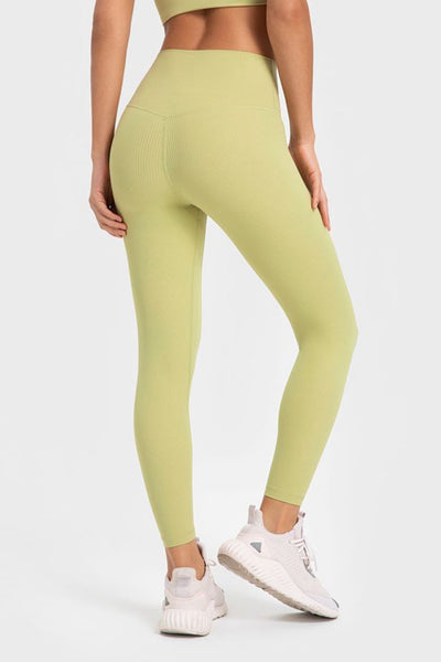 Highly Stretchy Wide Waistband Yoga Leggings - SHE BADDY© ONLINE WOMEN FASHION & CLOTHING STORE