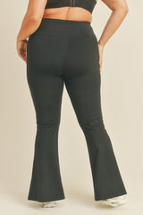 Kimberly C Full Size Slit Flare Leg Pants in Black - SHE BADDY© ONLINE WOMEN FASHION & CLOTHING STORE