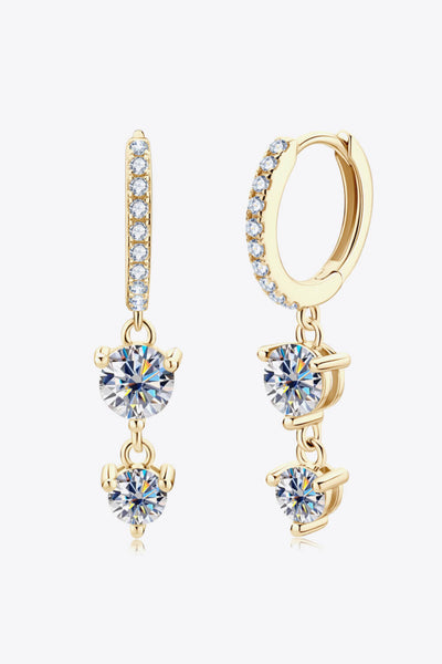 Be The One Moissanite Drop Earrings - SHE BADDY© ONLINE WOMEN FASHION & CLOTHING STORE