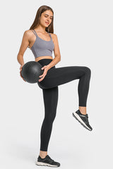 High Waist Ankle-Length Yoga Leggings with Pockets - SHE BADDY© ONLINE WOMEN FASHION & CLOTHING STORE