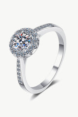 Moissanite 925 Sterling Silver Adjustable Ring - SHE BADDY© ONLINE WOMEN FASHION & CLOTHING STORE