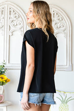 Embroidered Tie-Neck Tassel Blouse - SHE BADDY© ONLINE WOMEN FASHION & CLOTHING STORE