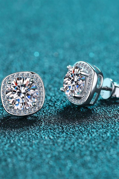 Let Me Love You 1 Carat Moissanite Stud Earrings - SHE BADDY© ONLINE WOMEN FASHION & CLOTHING STORE