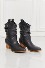 MMShoes Better in Texas Scrunch Cowboy Boots in Navy - SHE BADDY© ONLINE WOMEN FASHION & CLOTHING STORE