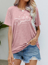 LEAVE A LITTLE SPARKLE WHEREVER YOU GO Tee Shirt - SHE BADDY© ONLINE WOMEN FASHION & CLOTHING STORE