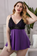 Lace See-Through Plus Size Chemise - SHE BADDY© ONLINE WOMEN FASHION & CLOTHING STORE