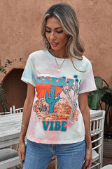 Tie-Dye Graphic Tee Shirt - SHE BADDY© ONLINE WOMEN FASHION & CLOTHING STORE