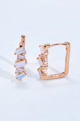 925 Sterling Silver Rectangle Natural Moonstone Earrings - SHE BADDY© ONLINE WOMEN FASHION & CLOTHING STORE