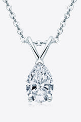 1.5 Carat Moissanite Pendant 925 Sterling Silver Necklace - SHE BADDY© ONLINE WOMEN FASHION & CLOTHING STORE