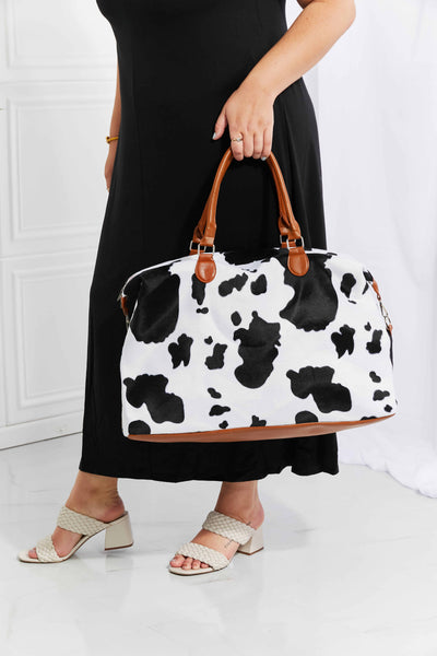 Animal Print Plush Weekender Bag - SHE BADDY© ONLINE WOMEN FASHION & CLOTHING STORE