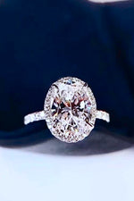 2 Carat Moissanite Platinum-Plated Ring - SHE BADDY© ONLINE WOMEN FASHION & CLOTHING STORE