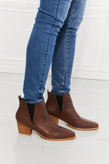 MMShoes Back At It Point Toe Bootie in Chocolate - SHE BADDY© ONLINE WOMEN FASHION & CLOTHING STORE