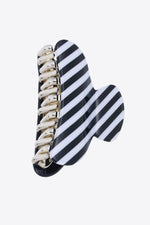 Striped Claw Clip - SHE BADDY© ONLINE WOMEN FASHION & CLOTHING STORE